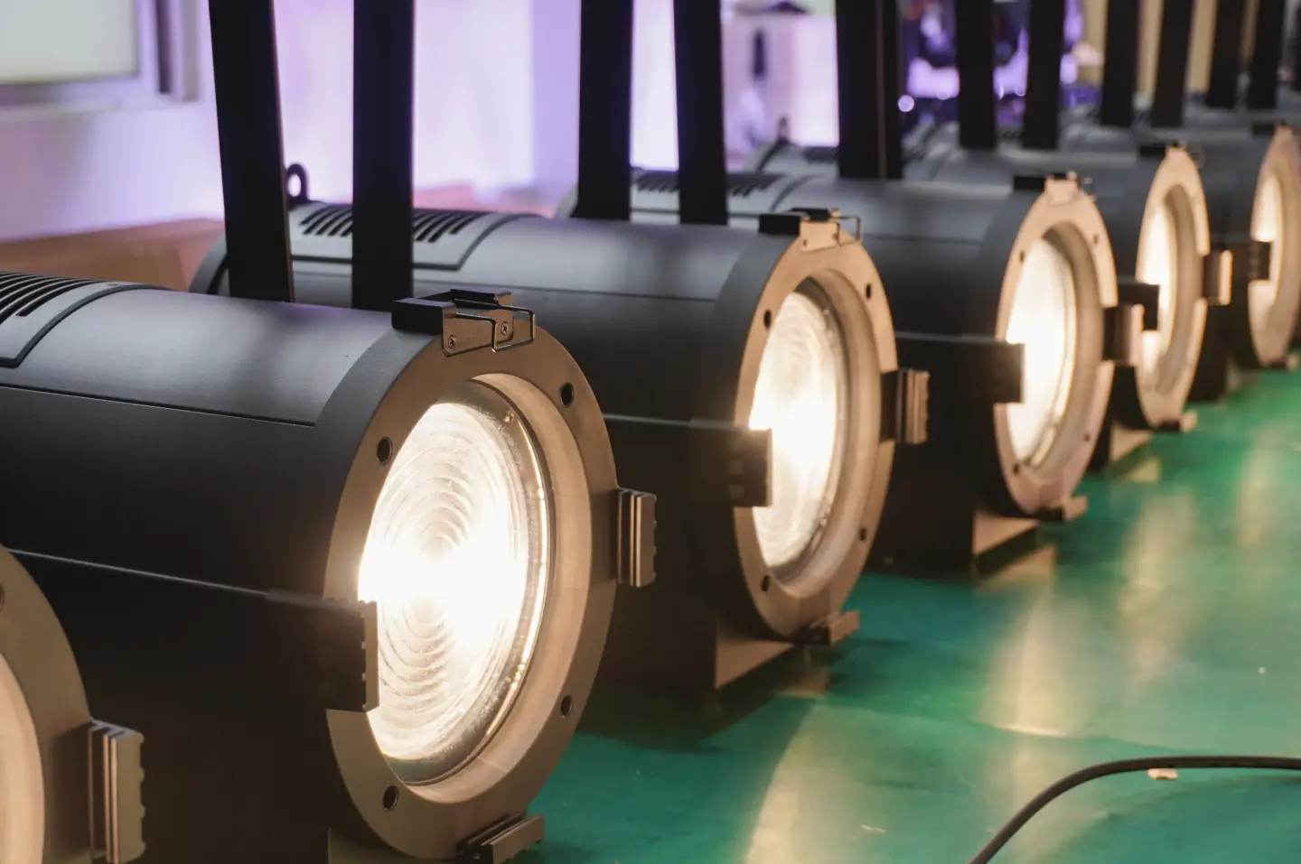300W LED fresnel on production line