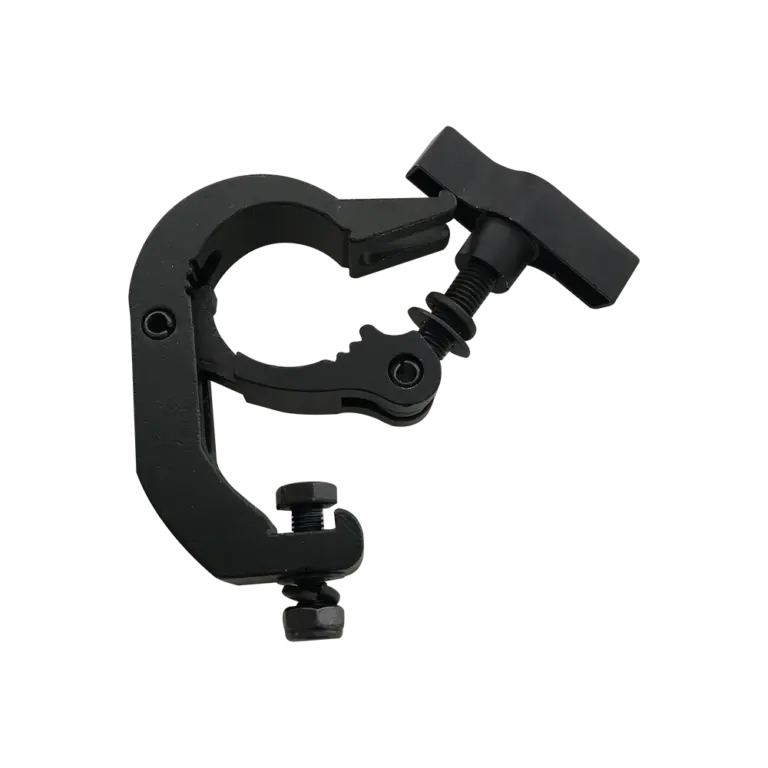 C Clamp for stage lighting, M8, black