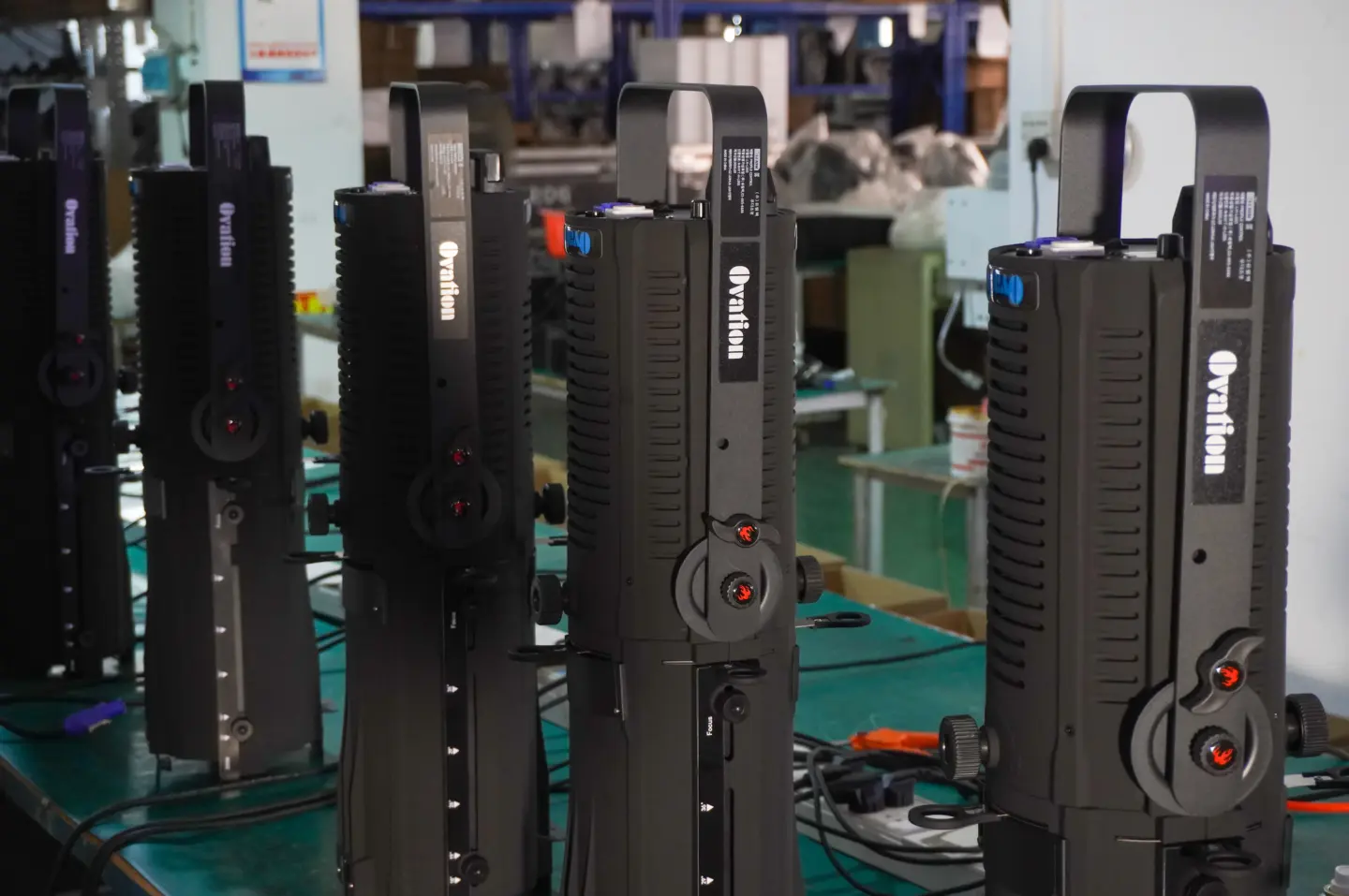 Ovation brand Profile spot light on production line