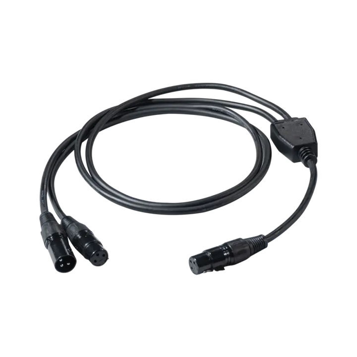 Y split DMX XLR cable 3-pin