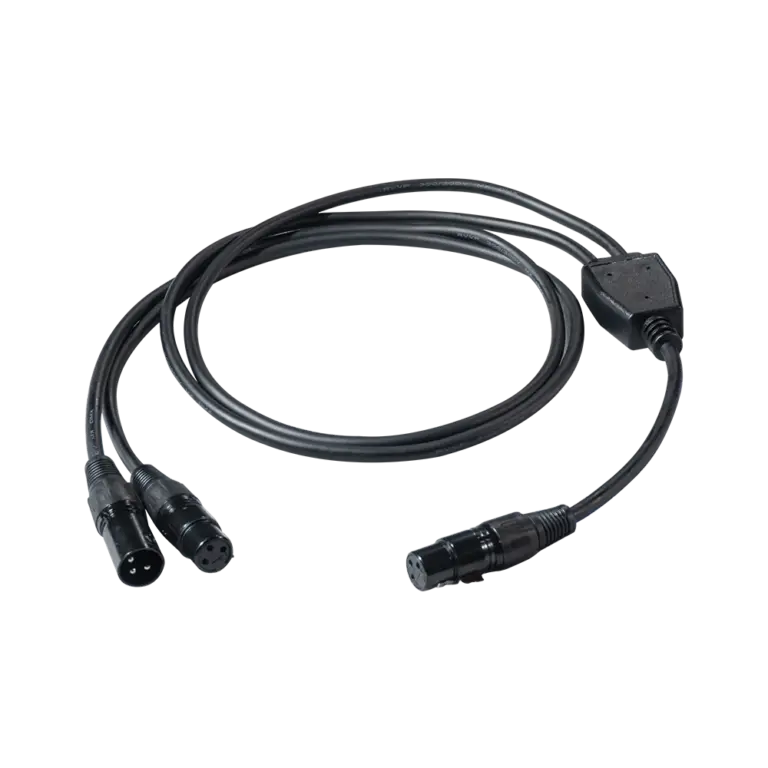 Y split DMX XLR cable 3-pin