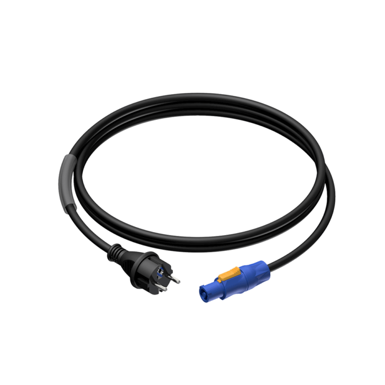 Powercon schuko cable